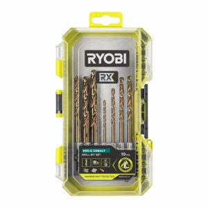 Coffret de 10 forets en carbure de cobalt HSS-G RX