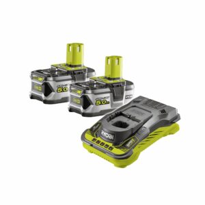 Pack 2 x 5.0Ah batteries 18V Lithium+ & chargeur rapide