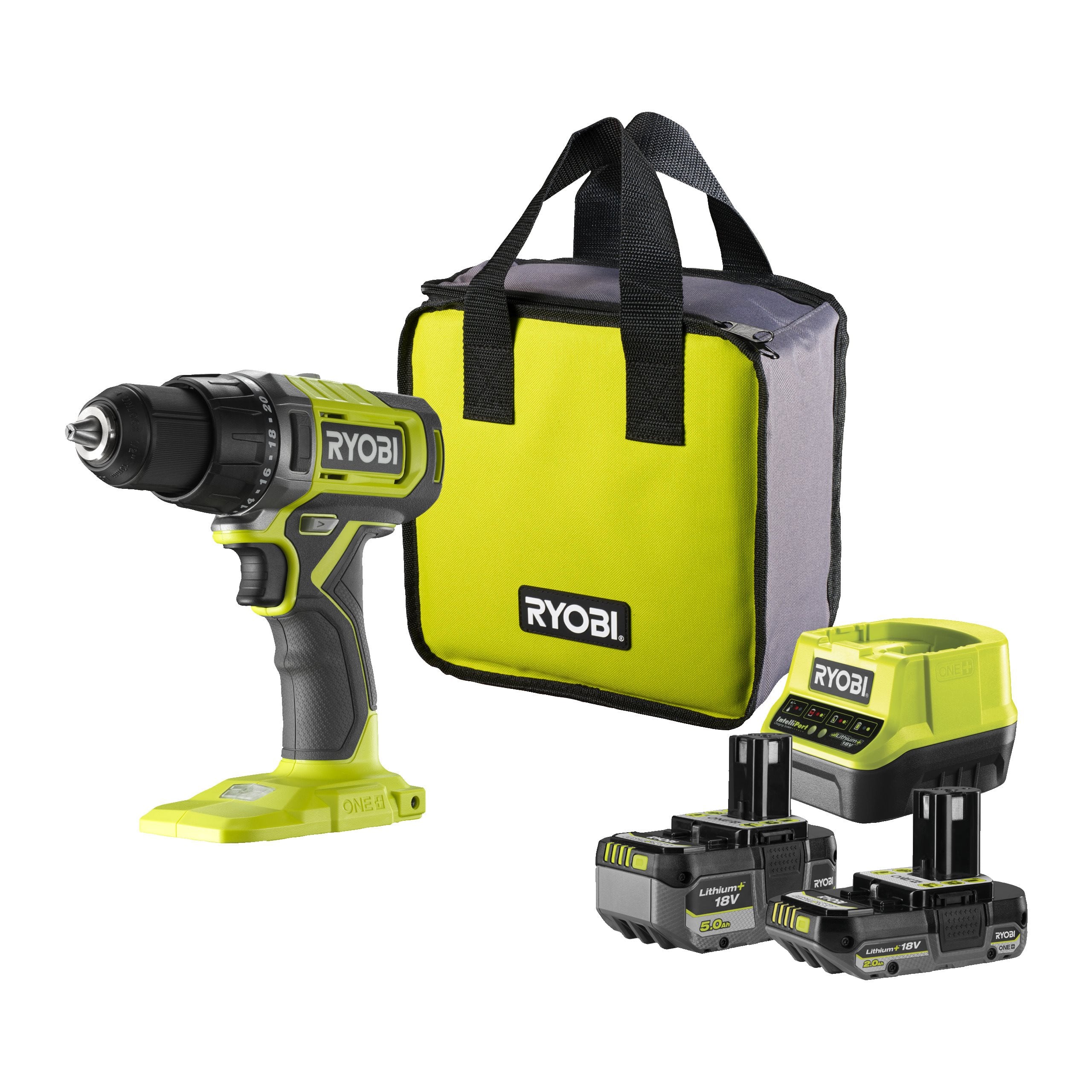 Perceuse-visseuse sans fil 18V ONE+™ (1x5.0Ah & 1x2.0Ah)