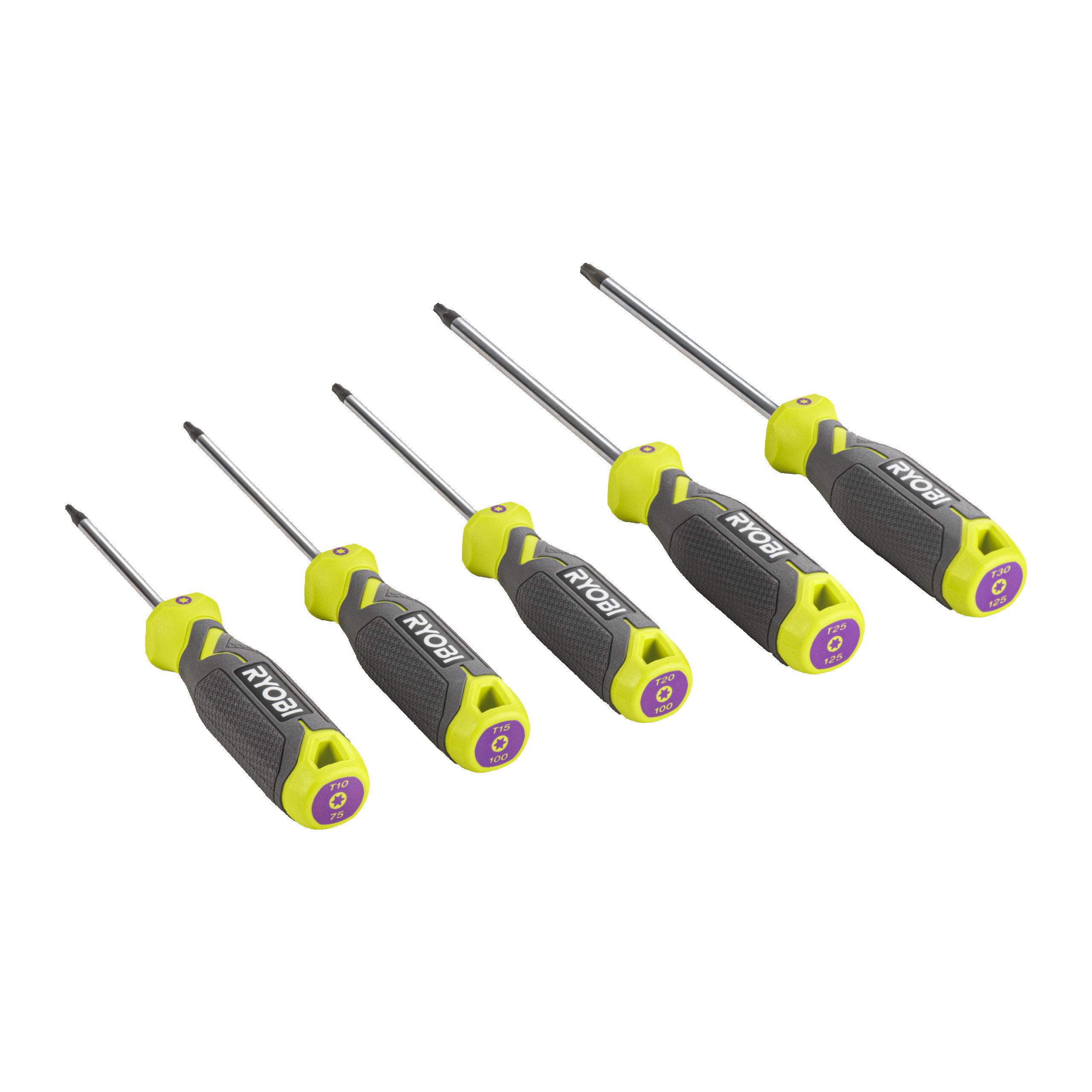 Jeu de tournevis magnétiques Torx de 5 pièces