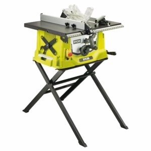 Scie sur table 1800 W avec piètement rétractable