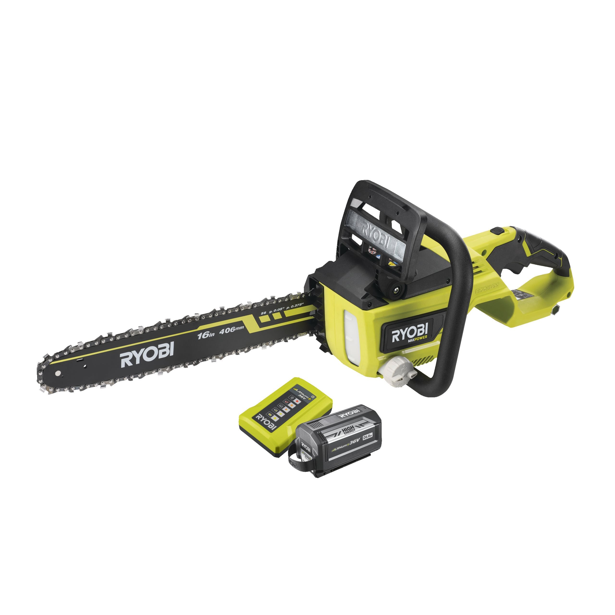 Tronçonneuse Brushless 36V MAX POWER - 40 cm (1 x 6,0 Ah High Energy)