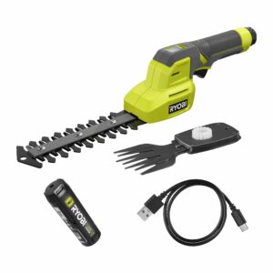 Cisaille à gazon (lame 85 mm) / sculpteur de végétaux (lame 150 mm) 4V USB Lithium  (1 x 2,0 Ah)