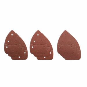 Assortiment 10 abrasifs auto-agrippants 140x100 pour ponceuses triangulaires