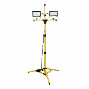 Projecteur LED 2x50W avec trépied et câble 3m H05RN-F 3G1.0mm3 - VELAMP - ST748NG