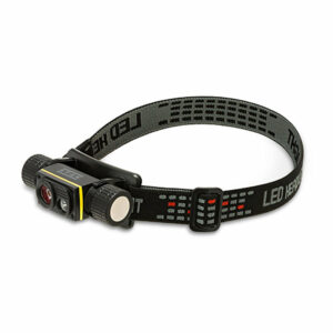 STELIOS : Lampe frontale rechargeable 15 W / 1 500 lumens avec lumière UV 365 nm et aimant. Noire STAK - VELAMP - ST216