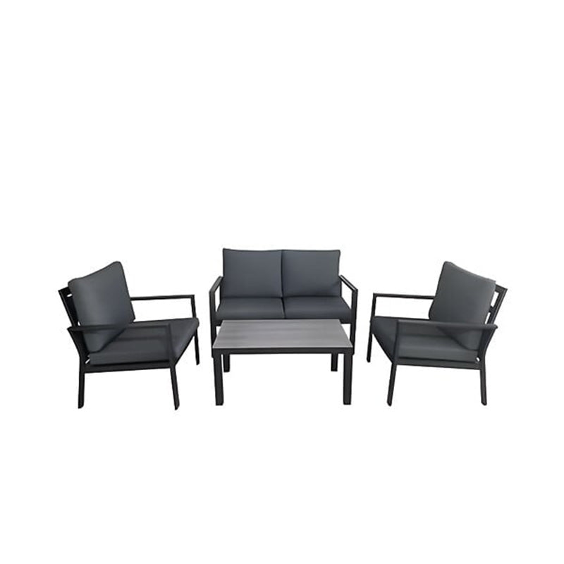 Salon de jardin bas Solena - Aluminium - 4 personnes
