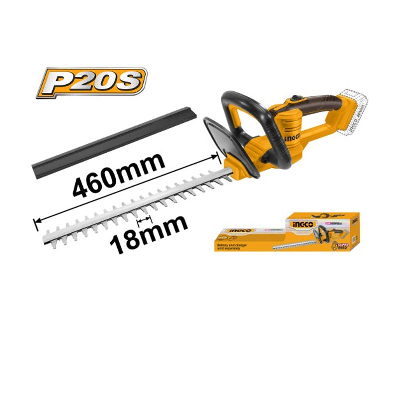 Taille-haie sans fil sur batterie 460 MM 20V P20S - INGCO - CHTLI20018