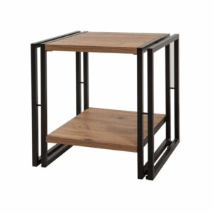 Table auxiliaire moderne bois et noir Cosmo Latus