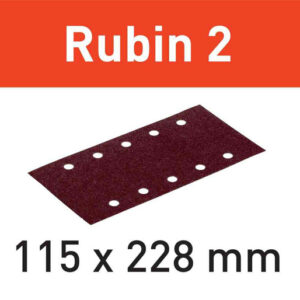 Abrasifs RUBIN 2 STF 115 x 228 mm P40 RU2/50 FESTOOL 499030