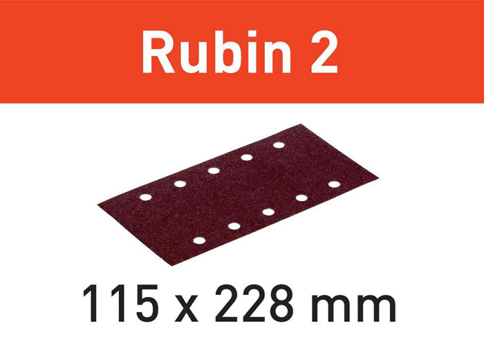 Abrasifs RUBIN 2 STF 115 x 228 mm P60 RU2/50 FESTOOL 499031
