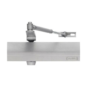 Ferme porte Alu ajustable 85kg max Argent Blister