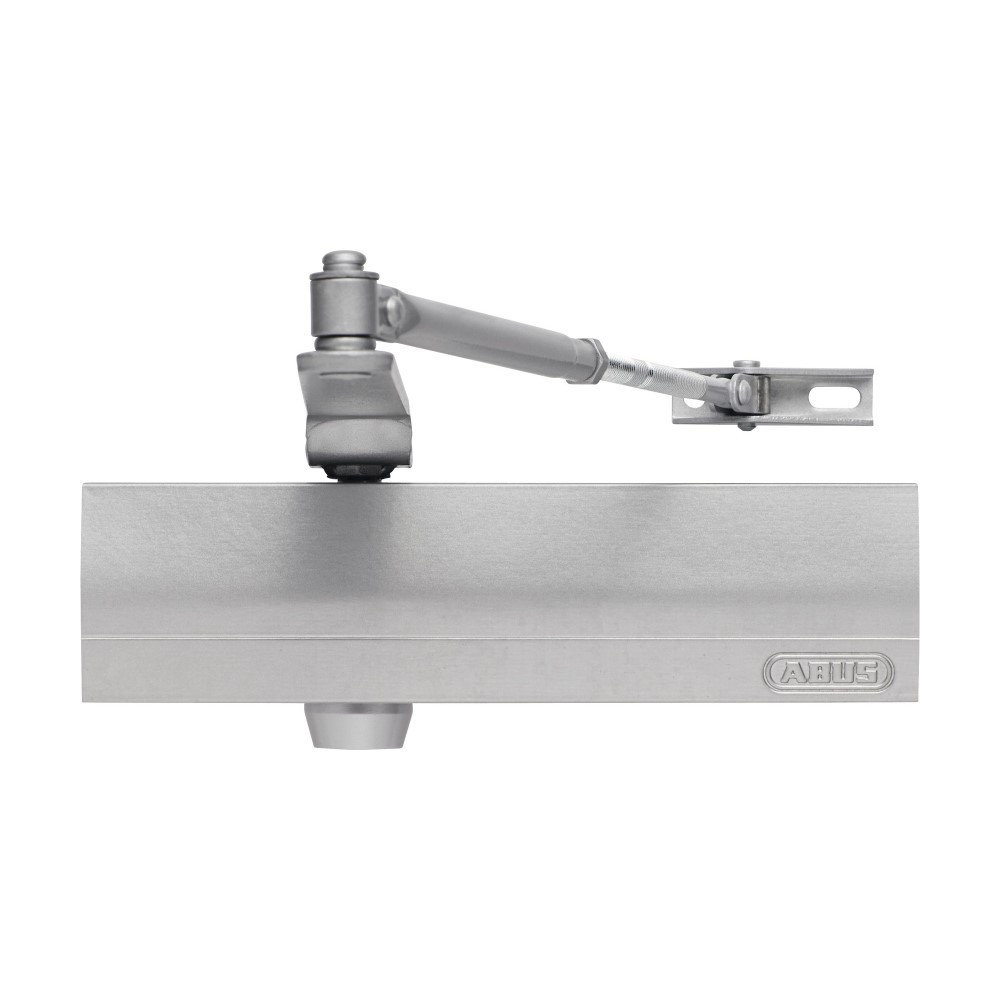 Ferme porte Alu ajustable 85kg max Argent Blister