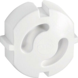 Lot de 6 caches-prises, ABUS, blanc