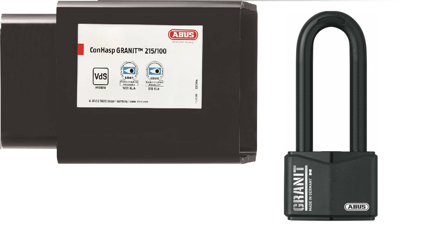 Serrure pour conteneur + cadenas Granit varié