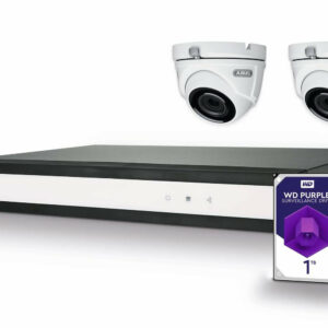 Set pour camera de surveillance 6 canaux + 2 cameras Dome