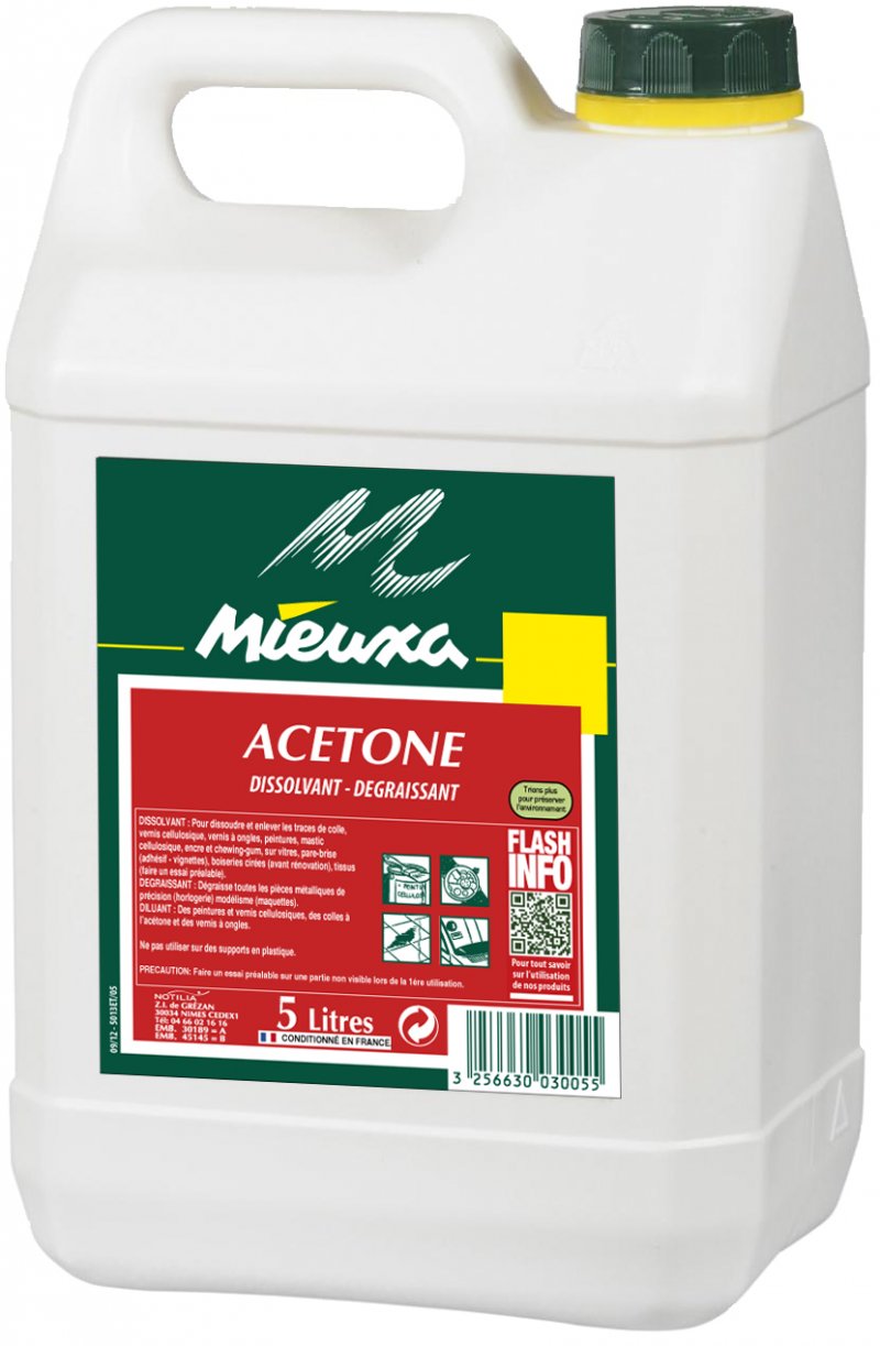 Acétone bidon 5 L MIEUXA 103007