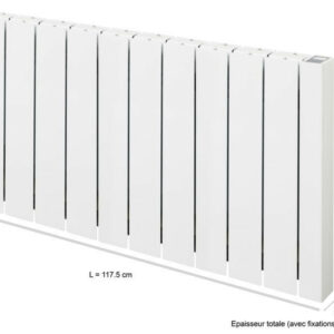 Radiateur électrique connecté à inertie fluide 2000 W Alcantara