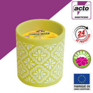 Bougie anti-moustiques décorative à la citronnelle