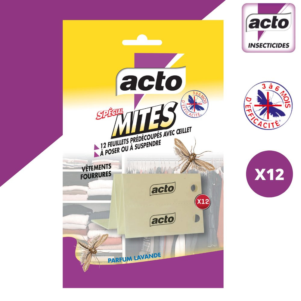 Feuillets mites textiles