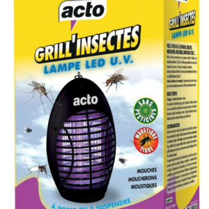 Lampe led UV 12 led, basse consommation, GRILL'INSECTES, 30 m²