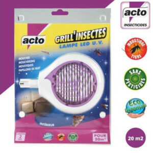 Lampe led UV, GRILL’INSECTES, protège jusqu'à 20 m²