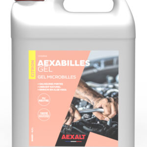 Aexabilles gel mains microbilles citron pompe + bidon de 4,5 L AEXALT SA663