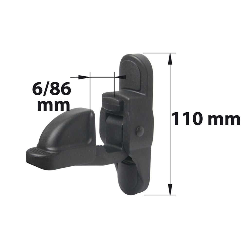 Arrêt automatique composite plastifié, H.110 x L.32 x P.155 mm