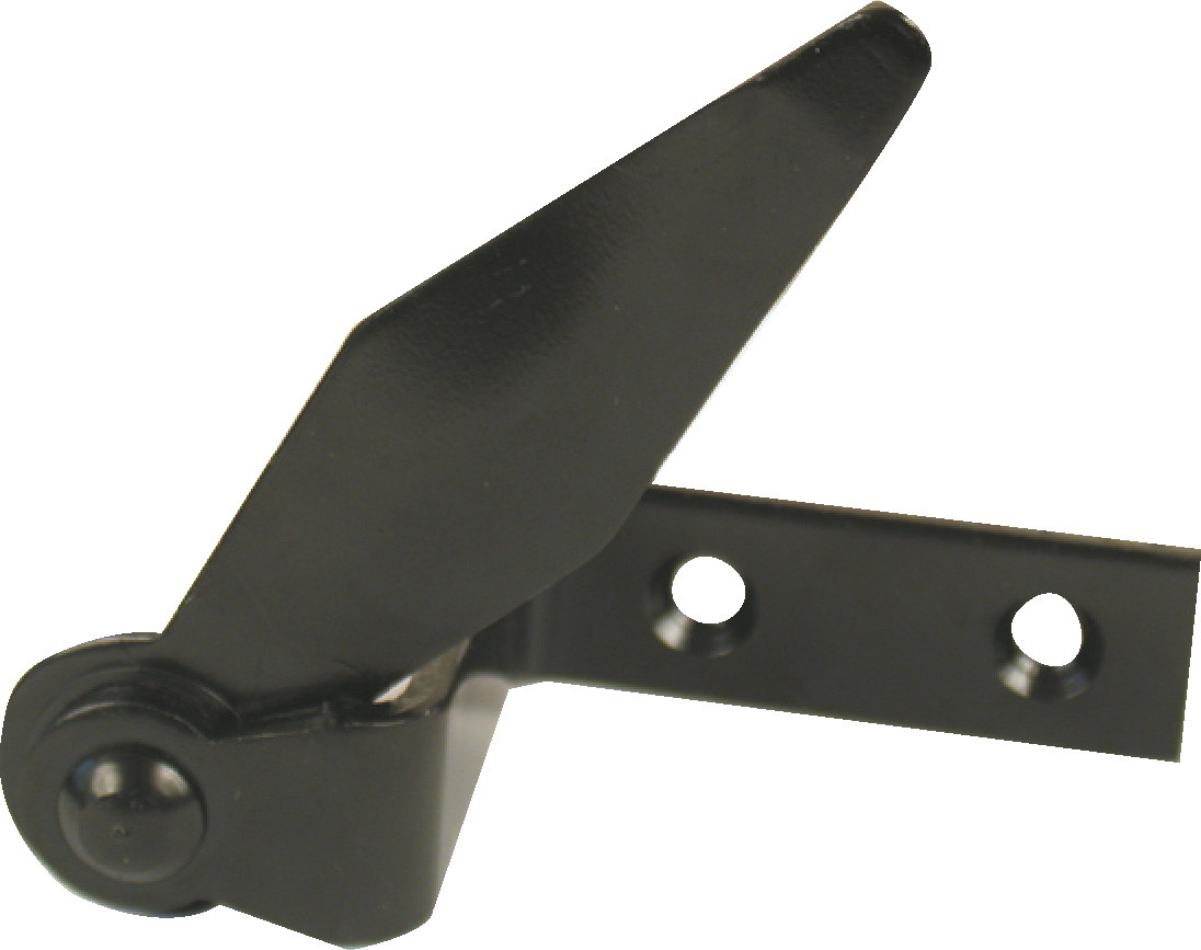 Arrêt sur platine acier prépeint, H.95 x L.80 x P.60 mm