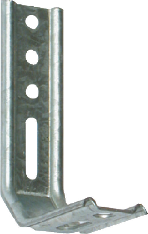 Equerre de fixation acier époxy, H.55 x L.50 x P.30 mm