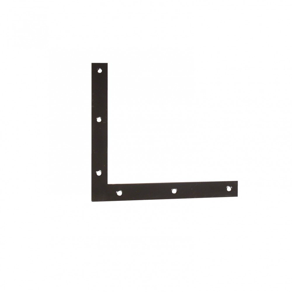 Equerre découpée acier prépeint, H.220 x L.220 x P.4 mm