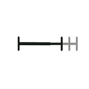 Grille défense télescopique 1 barreau 48 a 90 cm noir