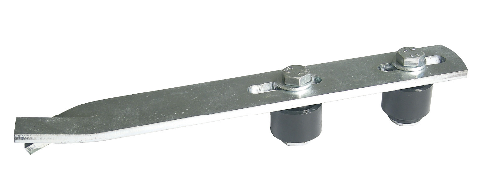 Guide acier zingué, H.40 x L.300 x P.40 mm