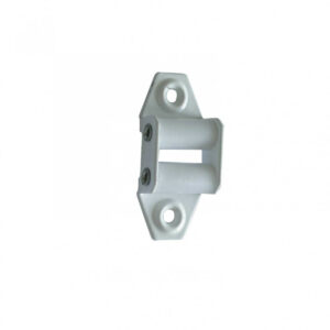 Guide sangle acier laqué, H.58 x L.26 x P.15 mm