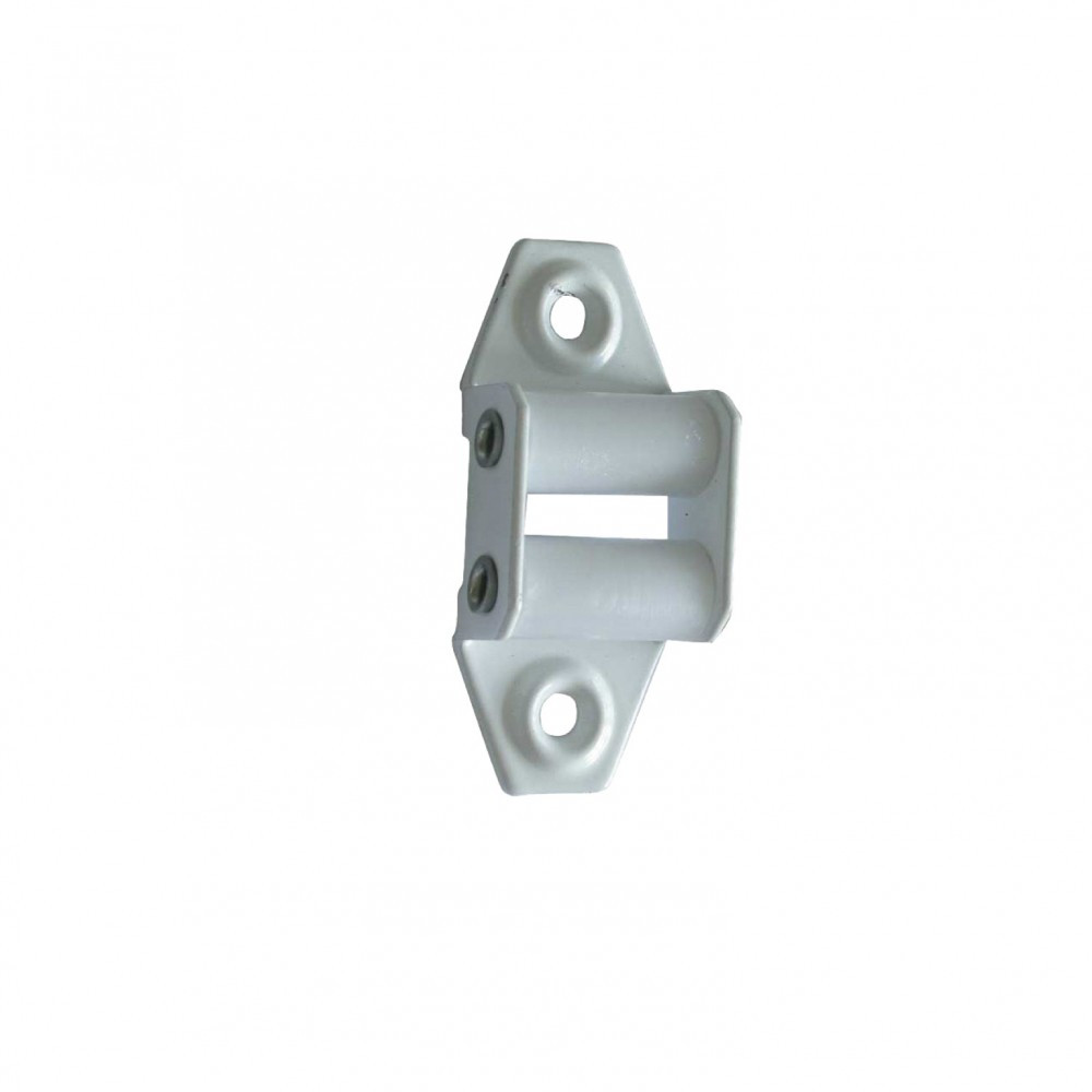 Guide sangle acier laqué, H.58 x L.26 x P.15 mm