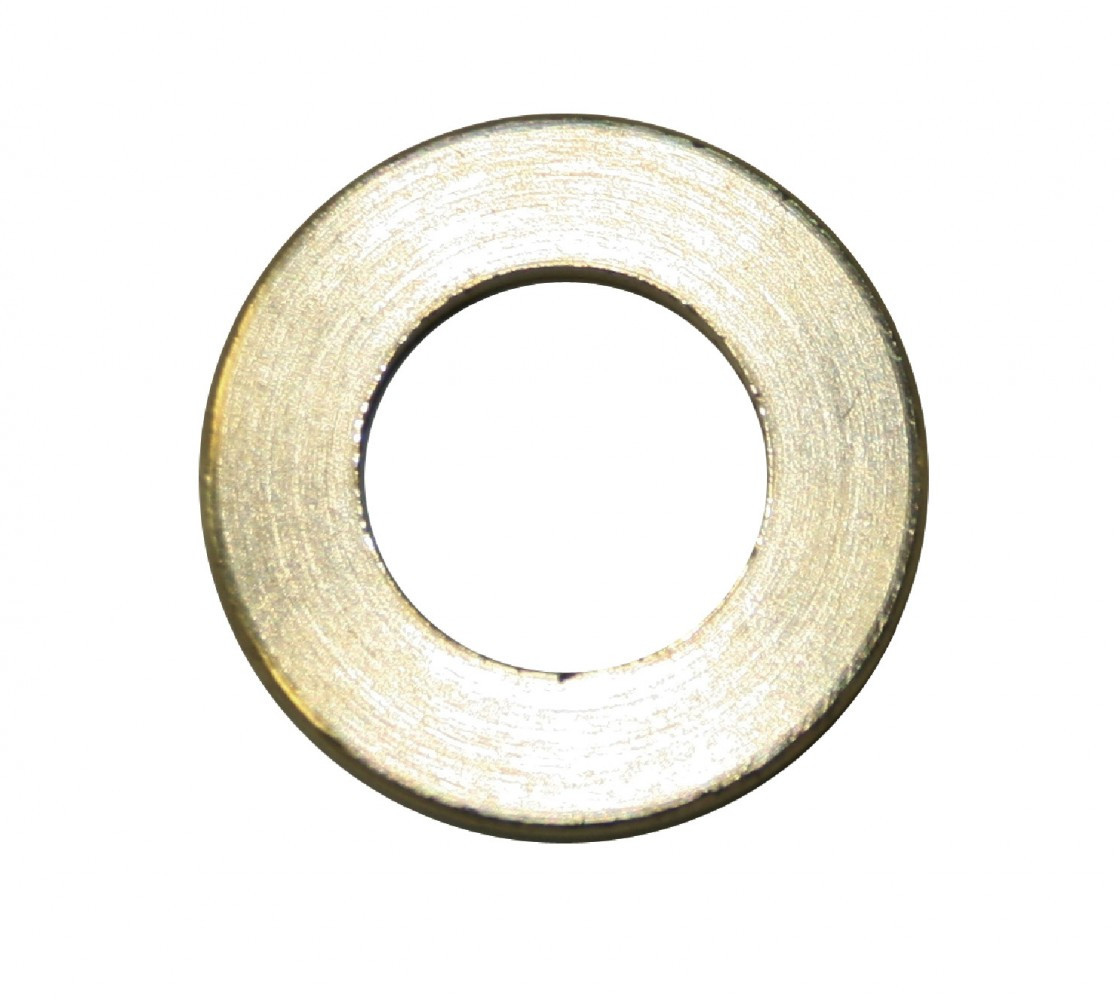 Lot de 4 rondelles laiton brut, H.2 x L.25 x P.25 mm