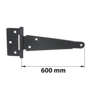 PENTURE ANGLAISE AXE COMP L600 NOIR acier mat, H.7 x L.640 x P.95 mm