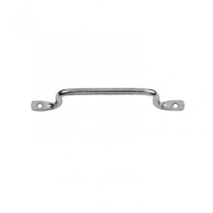 Poignée de contrevent acier zingué AFBAT, H.35 x L.160 x P.18 mm