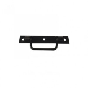 Poignée sur platine acier prépeint, H.25 x L.160 x P.10 mm