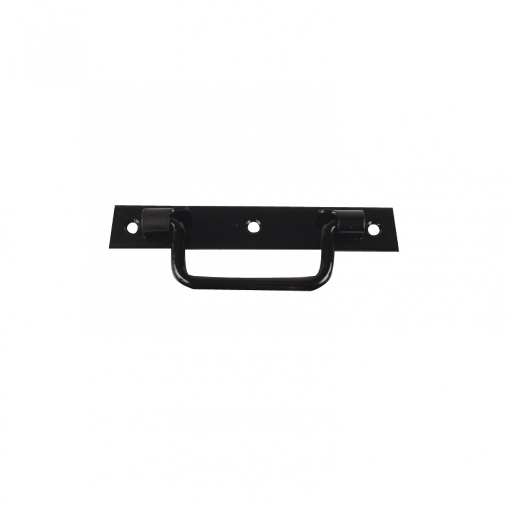 Poignée sur platine acier prépeint, H.50 x L.140 x P.15 mm