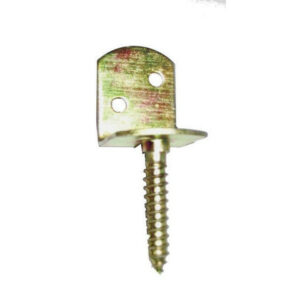 Équerre Pour Clôture Bois Avec Vis D1.5 Acier Zingué Blanc