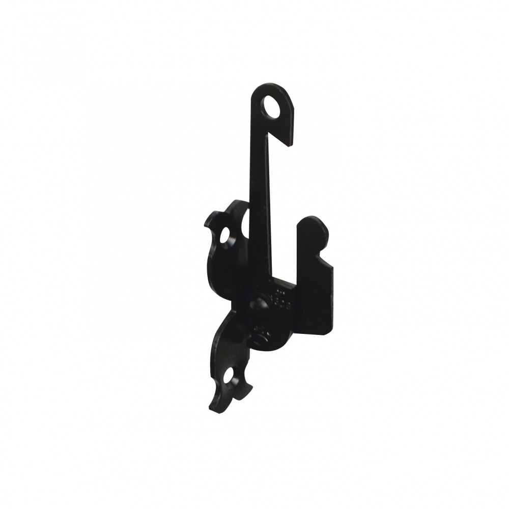 Support d'espagnolette acier prépeint, H.130 x L.25 x P.40 mm