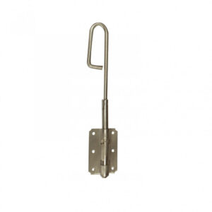 Verrou à baïonnette l. 300 x dia. 14 mm AFBAT, acier inox brossé