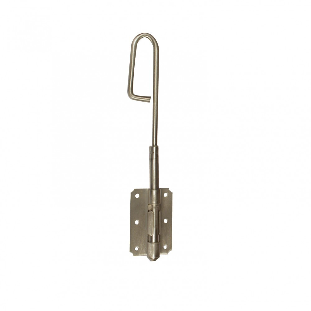 Verrou à baïonnette l. 300 x dia. 14 mm AFBAT, acier inox brossé