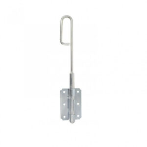 Verrou baïonnette acier zingué, H.500 x L.60 x P.20 mm