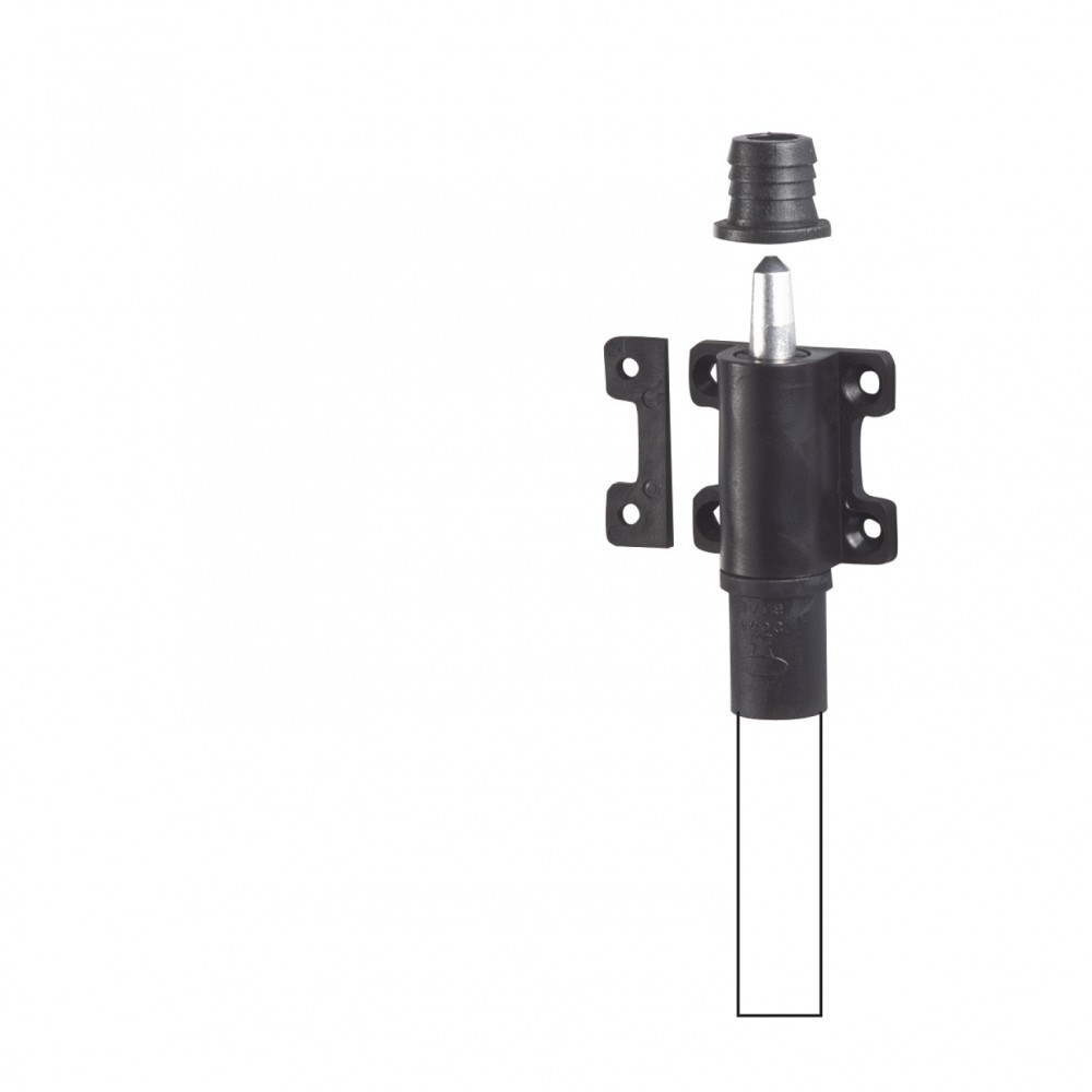 Verrou d'espagnolette composite plastifié, H.100 x L.46 x P.25 mm