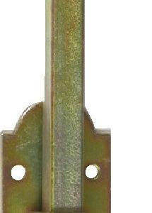 Verrou de barrière acier zingué, H.40 x L.5 x P.3 mm