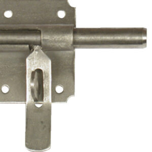 Verrou de box à cadenas ø12 mm AFBAT, acier inox brossé