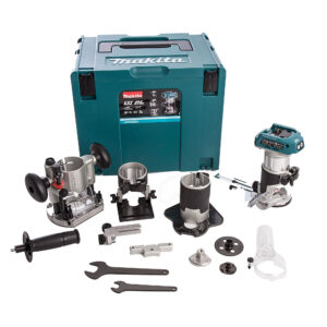 Affleureuse 18 V LXT DRT50ZJX3 (sans batterie ni chargeur) en coffret MAKPAC avec accessoires MAKITA DRT50ZJX3