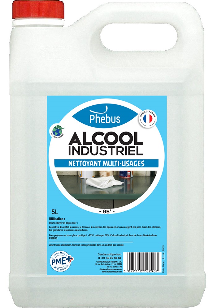 Alcool industriel 95° 5 L PHEBUS ALCOOL.IND.5L